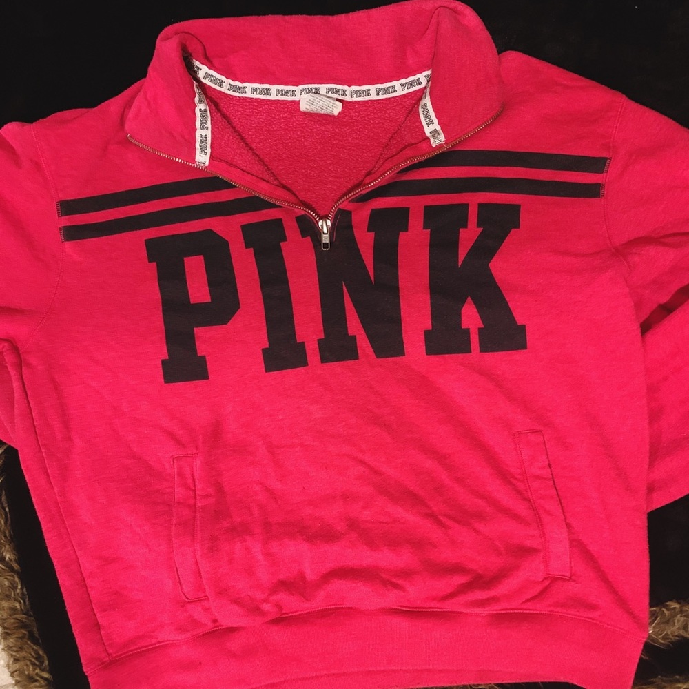 Hot Pink Victoria Secret Quarter Zip!